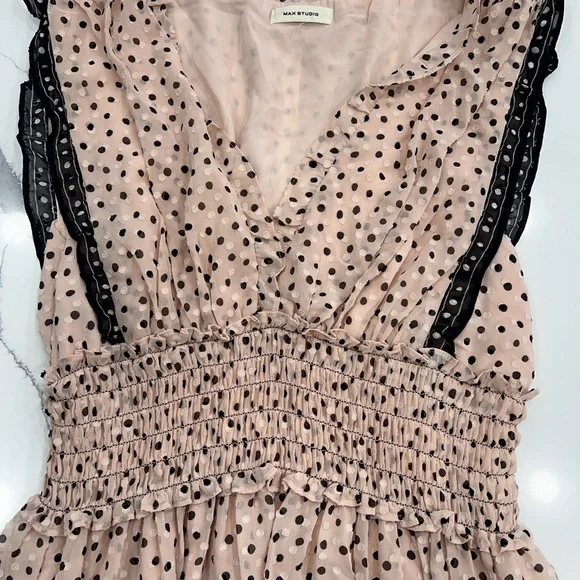 Max Studio dress Polka Dot Sleeveless Dress - Picture 2 of 8